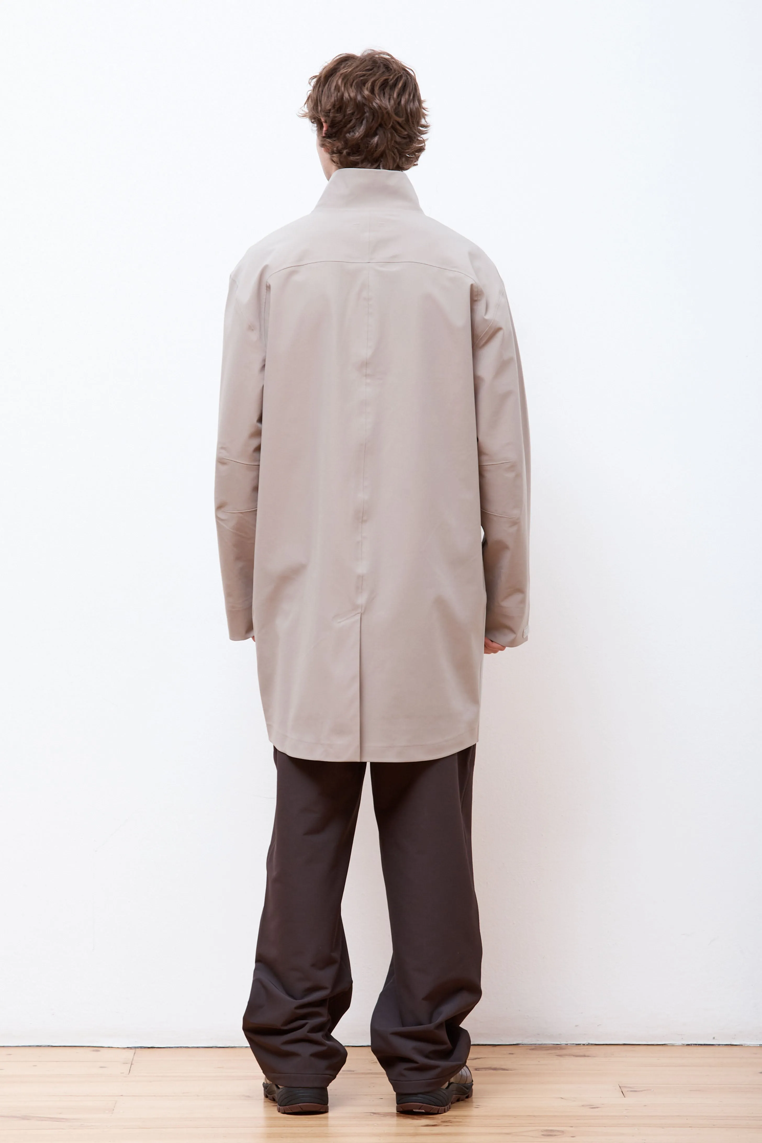 3L Shell Long Coat Beige