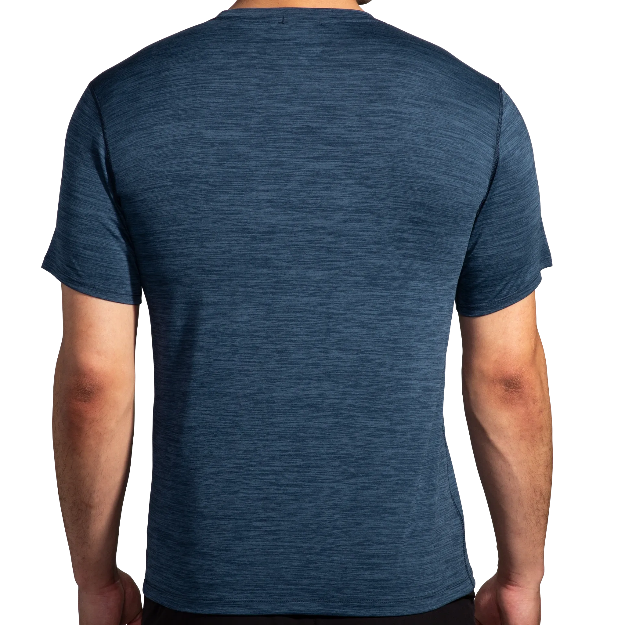 Brooks | Luxe Short Sleeve | Men's | Heather Blue/Slate