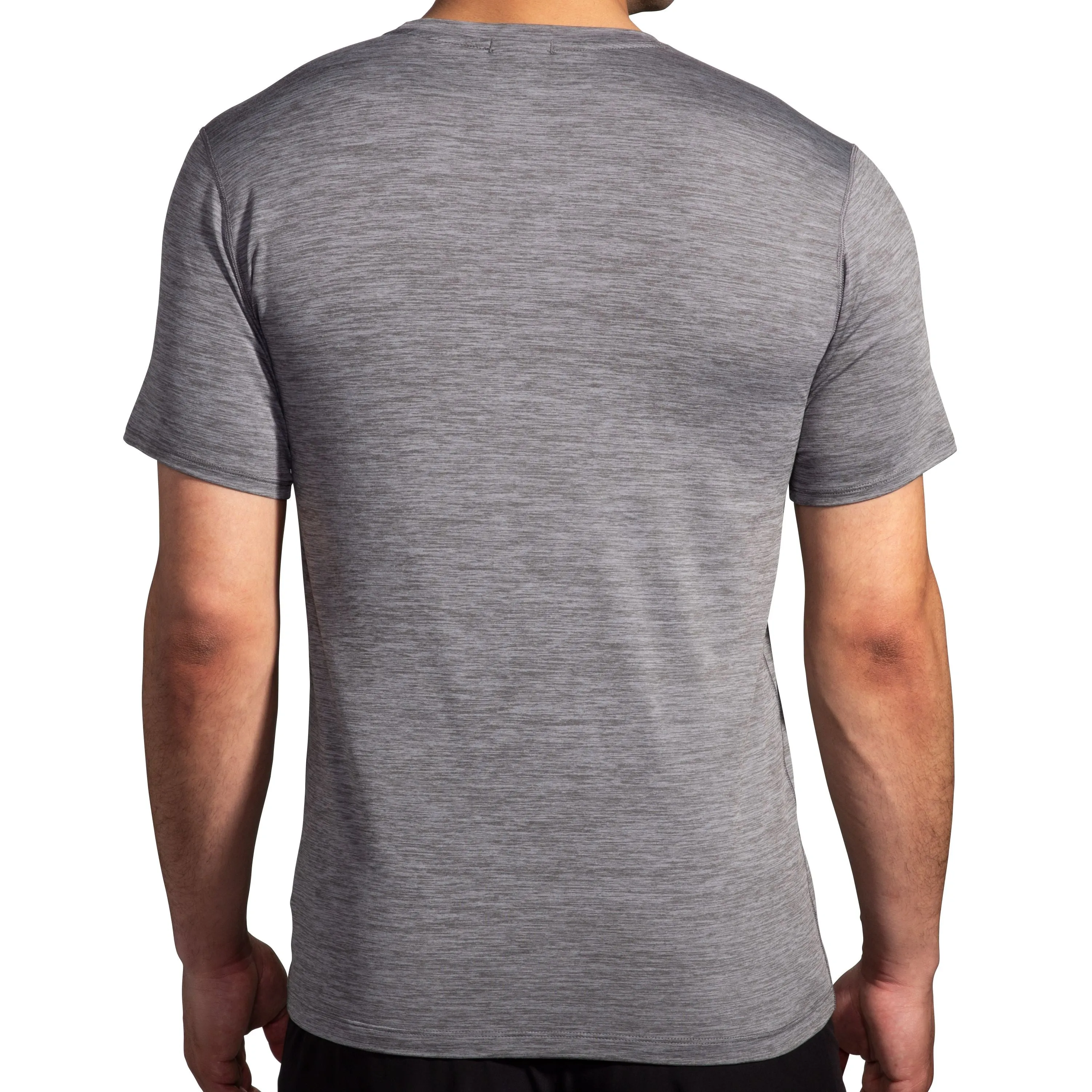 Brooks | Luxe Short Sleeve | Men's | Heather Charcoal