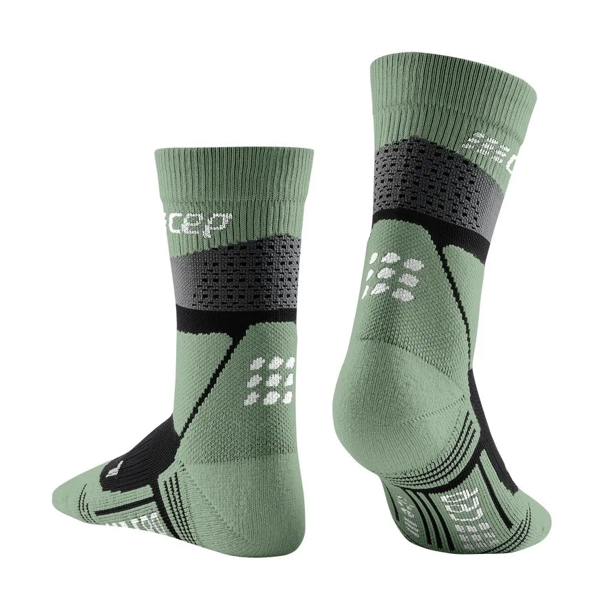 CEP | Hiking Max Cushion Mid Cut Compression Socks | Men's | Green