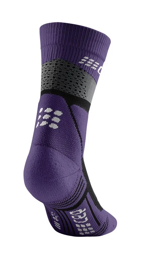 CEP | Hiking Max Cushion Mid Cut Compression Socks | Women's | Purple