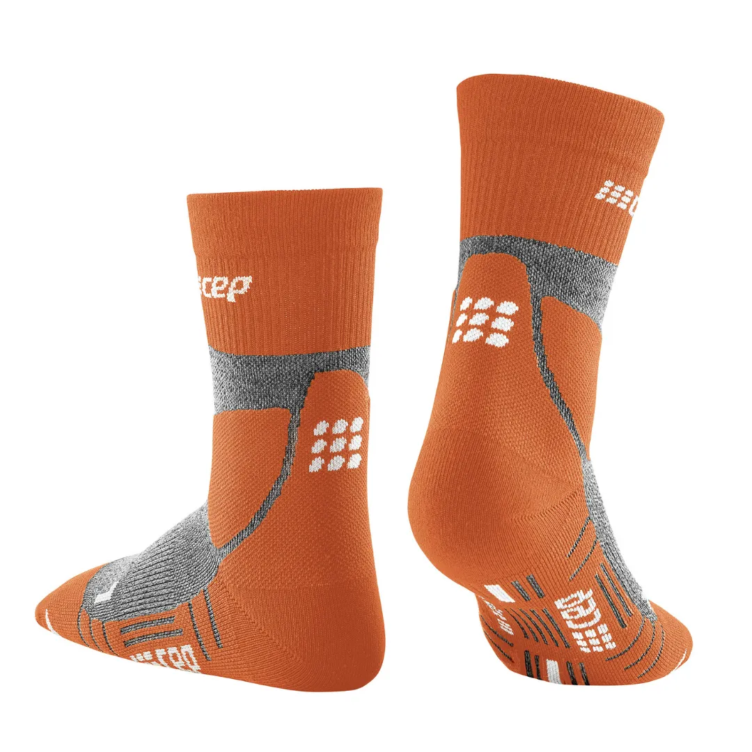 CEP | Hiking Merino Mid Cut Compression Socks | Men's | Sunset/Grey