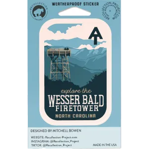 Explore Wesser Bald Fire Tower Sticker