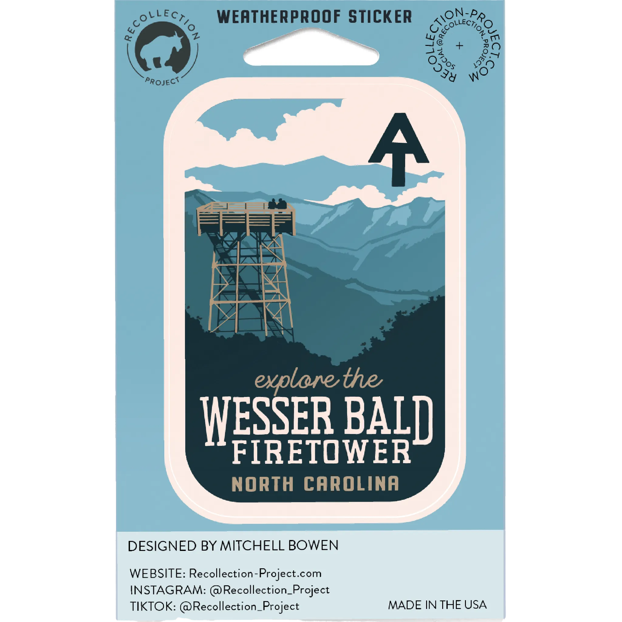 Explore Wesser Bald Fire Tower Sticker