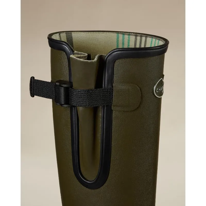 Le Chameau Ladies Vierzon Jersey Lined Wellington Boots - Chameau Green