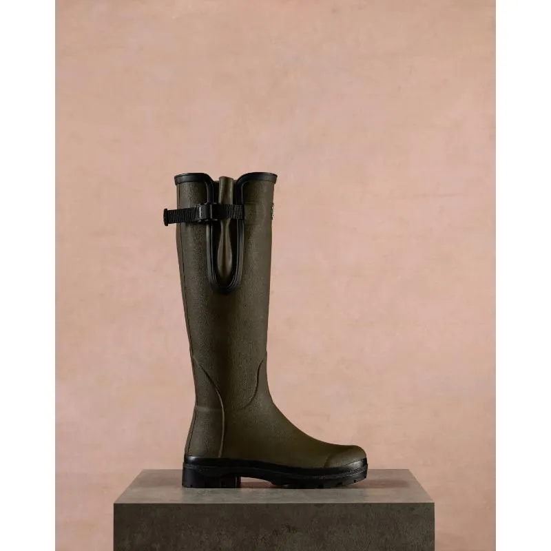 Le Chameau Ladies Vierzon Jersey Lined Wellington Boots - Chameau Green