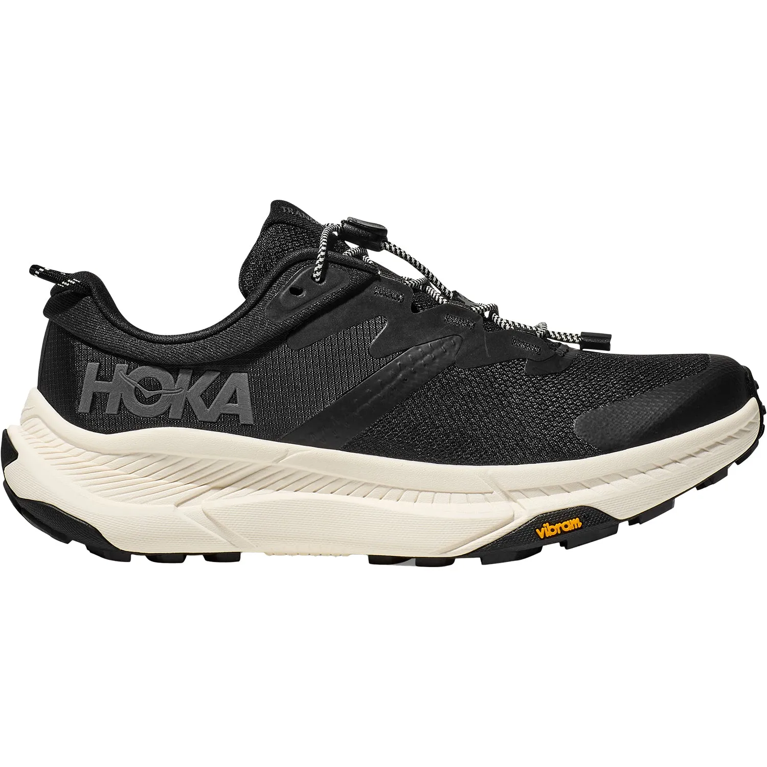 Men's Hoka Transport Black/Alabaster Mesh