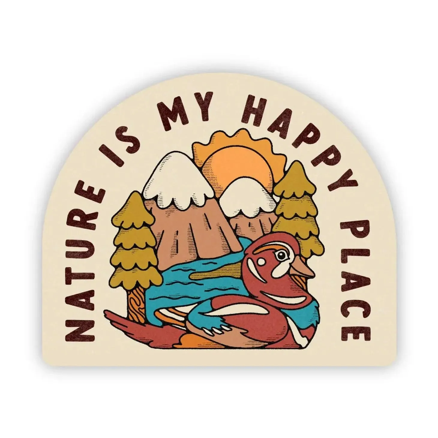 Nature is my happy place | Sticker