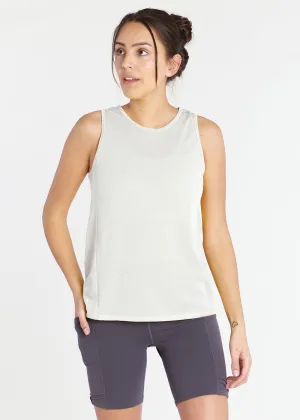 Oiselle | Flyout Trail Tank | Women's | White/Silver