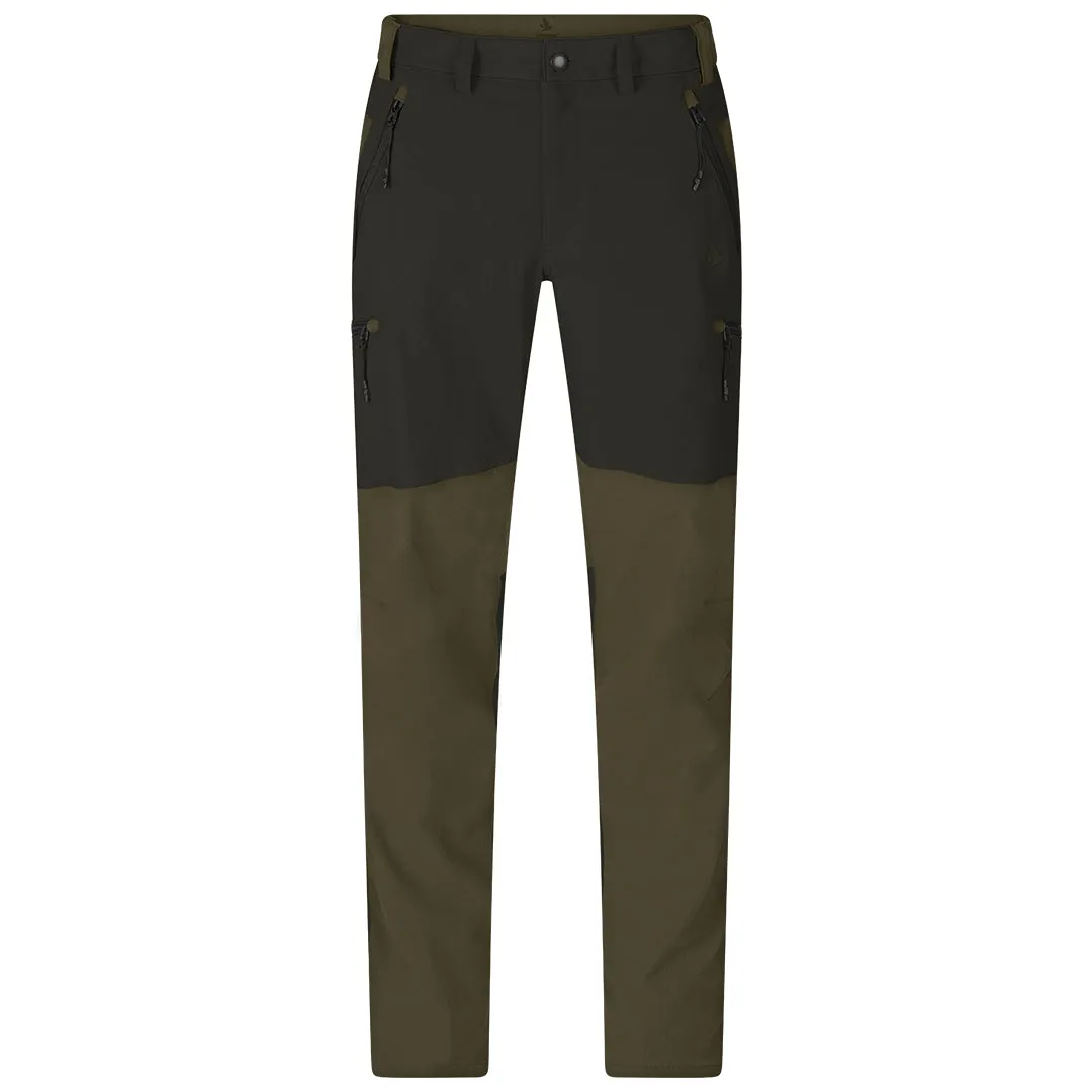 Outdoor Stretch Trousers - Grizzly Brown/Duffel Green by Seeland