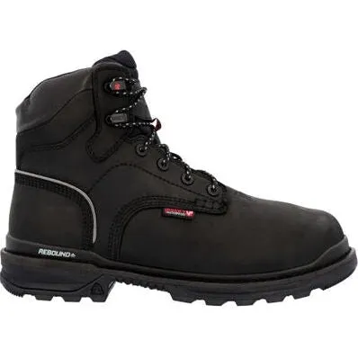 Rocky Men's Rams Horn 9" WP Comp Toe Met Guard Work Boot -Black- RKK0393