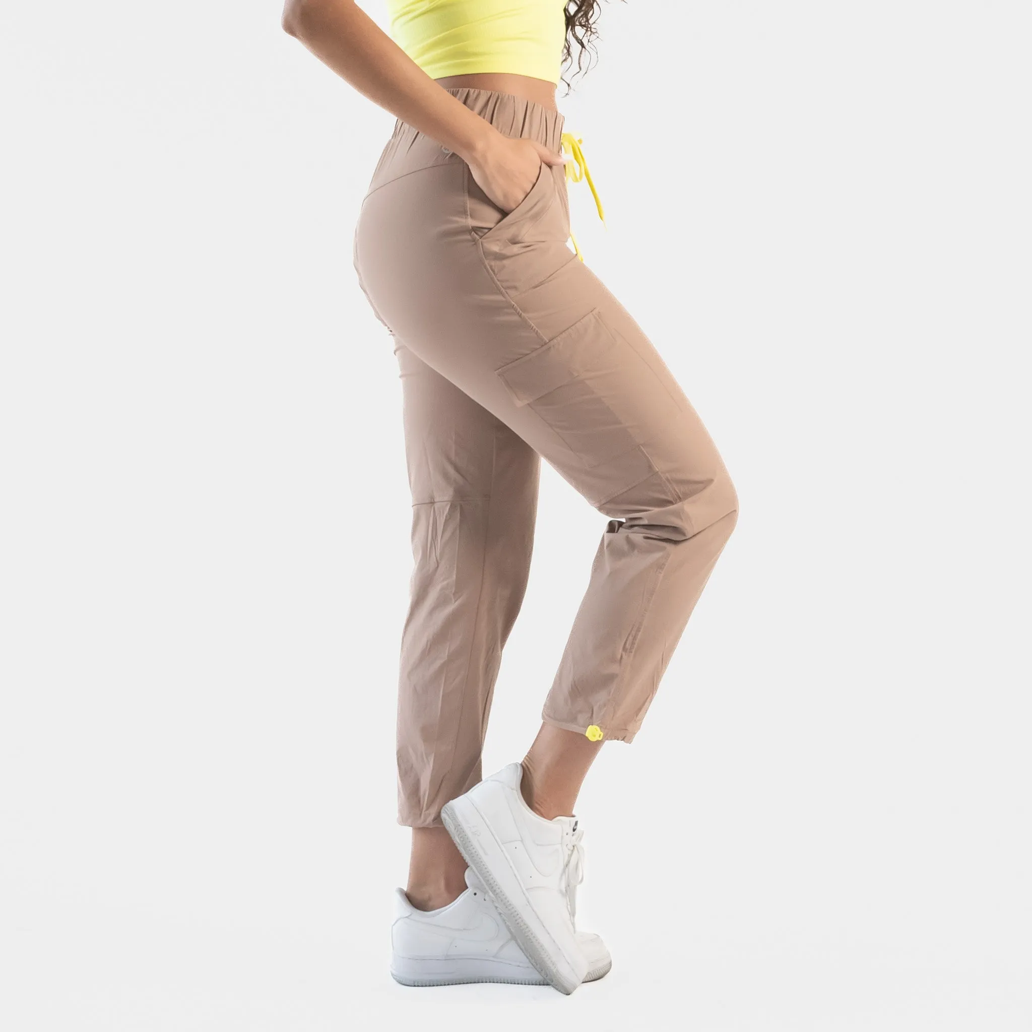 Trek Pants - Portabella & Yellow