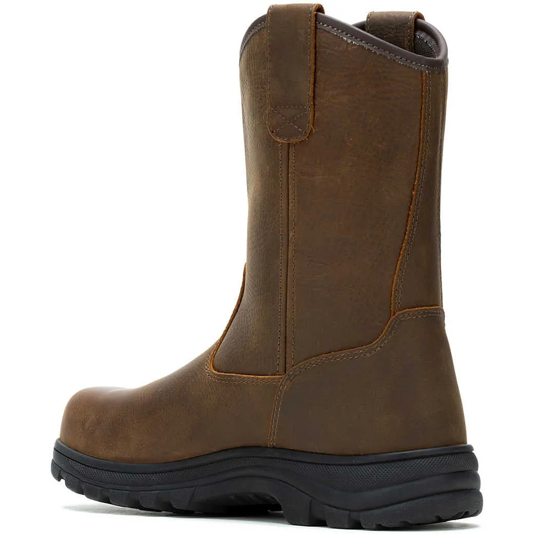 Wolverine Men's Carlsbad 10" Steel Toe WP Wellington Work Boot- Brown- W241069