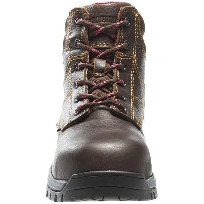 Wolverine Women's Piper 6" Comp Toe WP EH Work Boot - Brown - W10180